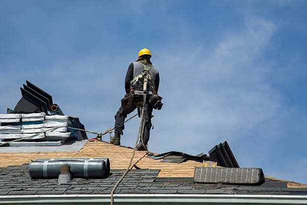 Professional Roof Replacement technician working in Orford, NH